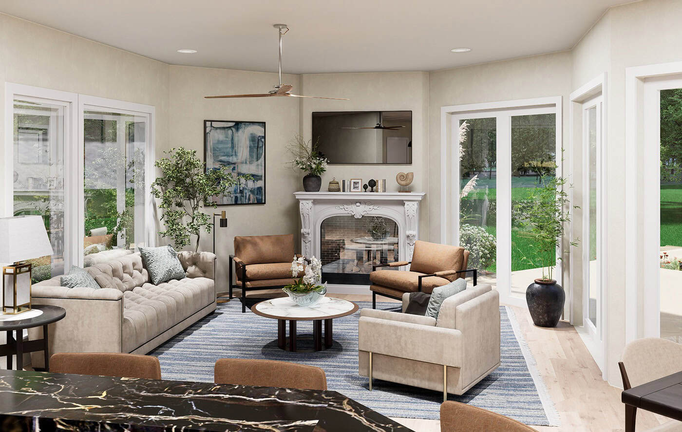 Family Room of this 4-Bedroom,4755 Sq Ft Plan -195-1375