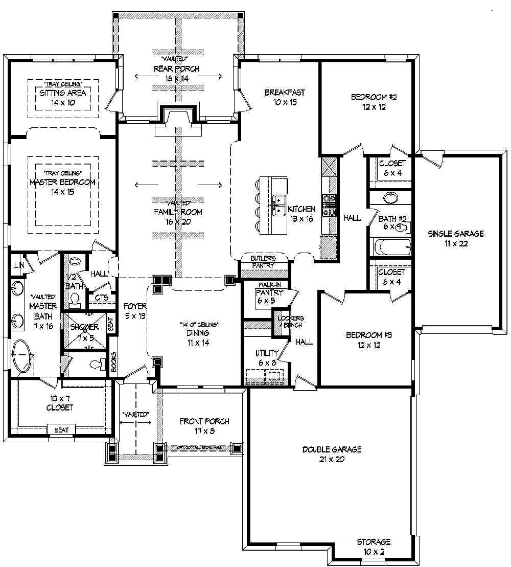 3 Bedrm 2300  Sq  Ft  Craftsman House  Plan  196 1018