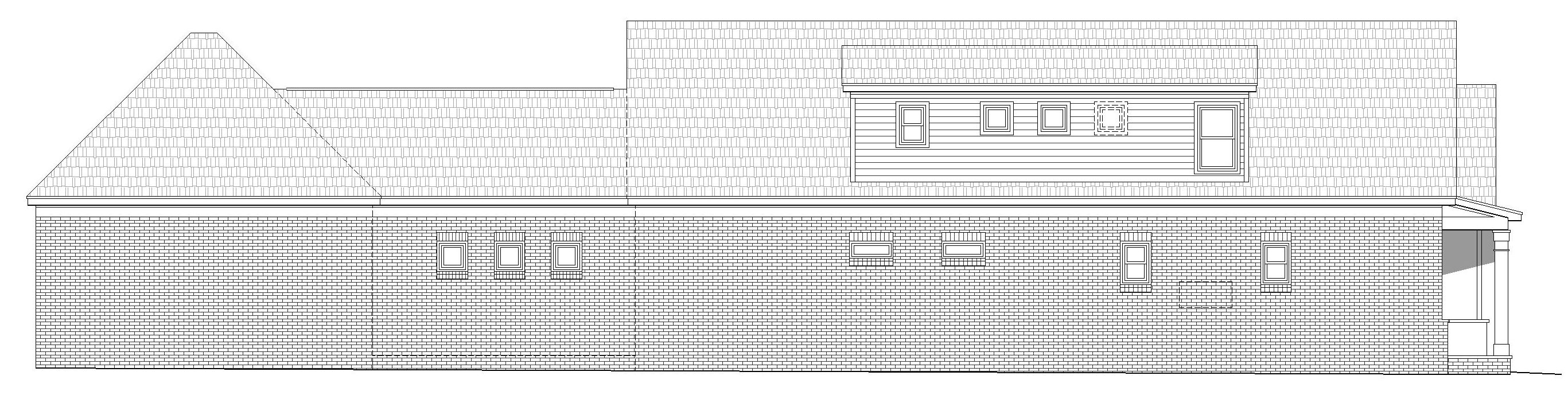Home Plan Left Elevation of this 3-Bedroom,2517 Sq Ft Plan -196-1027