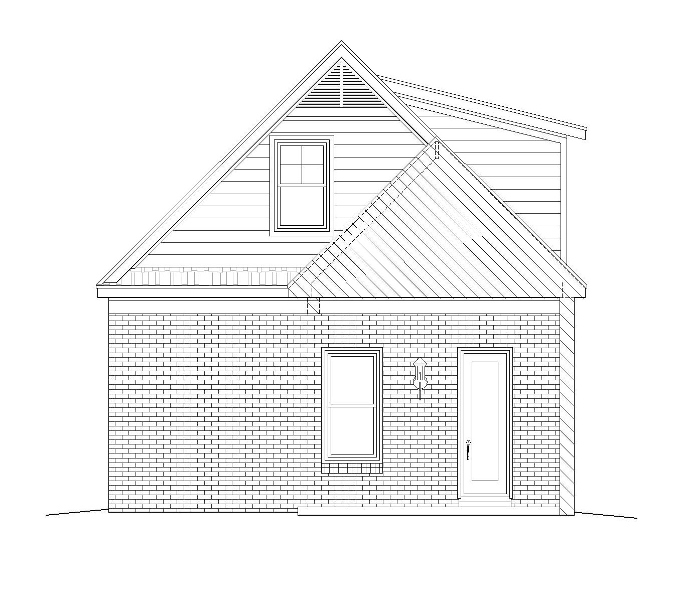 Home Plan Rear Elevation of this 3-Bedroom,2517 Sq Ft Plan -196-1027