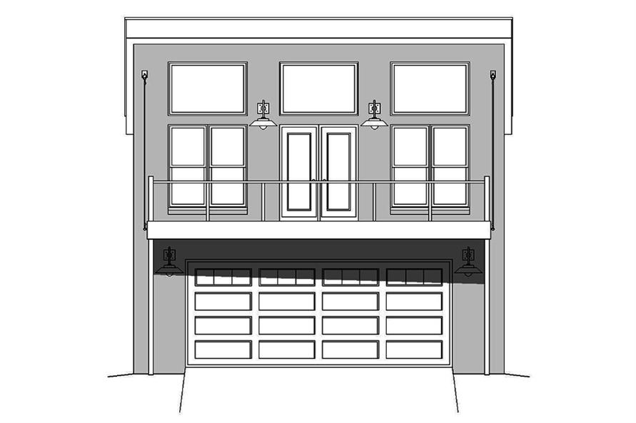 196-1049: Home Plan Front Elevation