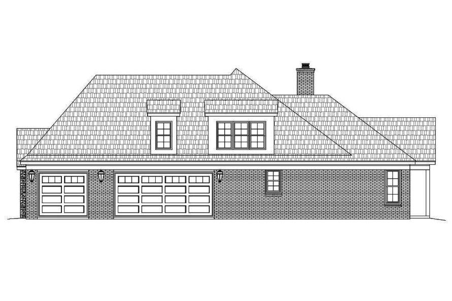 196-1062: Home Plan Right Elevation