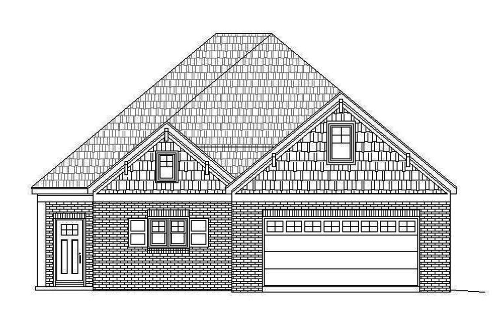 Home Plan Front Elevation of this 4-Bedroom,2950 Sq Ft Plan -196-1064