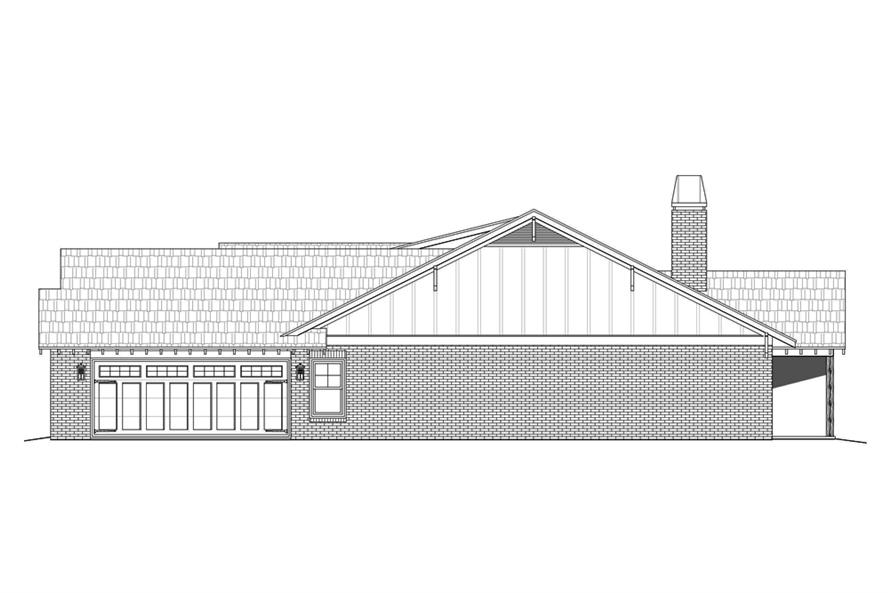 196-1074: Home Plan Right Elevation