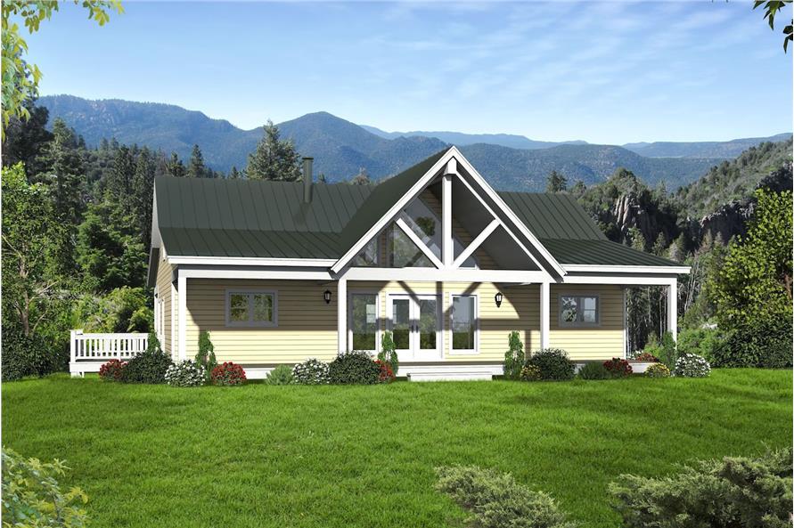 2-Bedroom, 2000 Sq Ft Traditional House Plan - 196-1083 - Front Exterior
