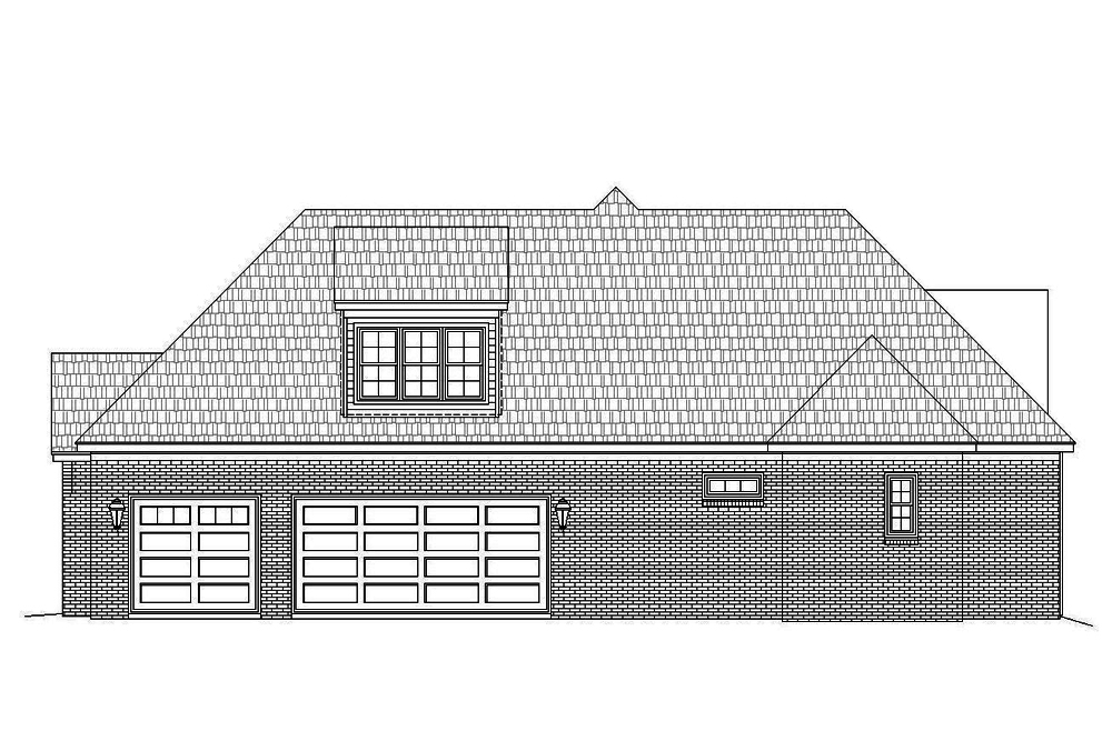 Home Plan Right Elevation of this 3-Bedroom,3452 Sq Ft Plan -196-1086