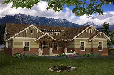 4-Bedroom, 2512 Sq Ft Cottage Home Plan - 196-1091 - Main Exterior