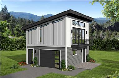 0-Bedroom, 400 Sq Ft Garage Home Plan - 196-1098 - Main Exterior