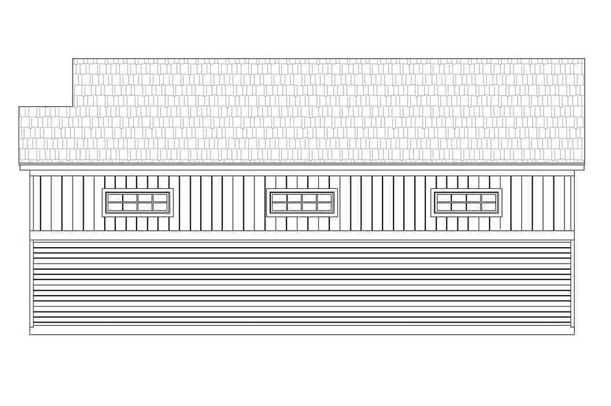 196-1107: Home Plan Right Elevation