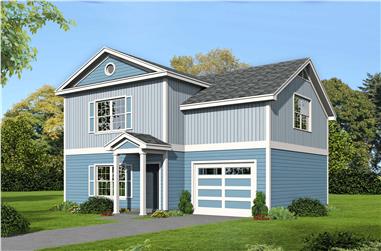 2-Bedroom, 1400 Sq Ft Farmhouse House Plan - 196-1111 - Front Exterior