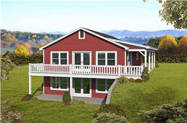 2-Bedroom, 2016 Sq Ft Traditional Home Plan - 196-1118 - Main Exterior