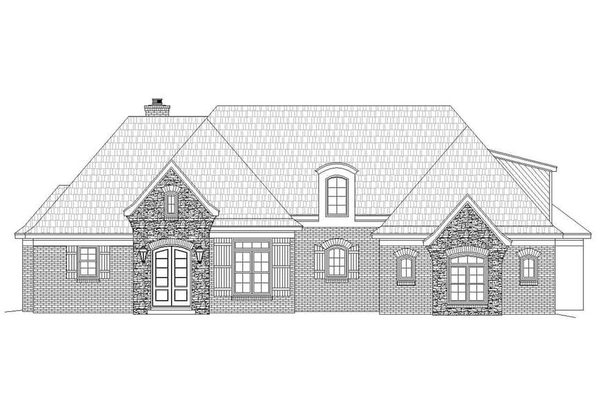 196-1157: Home Plan Front Elevation