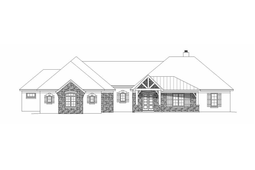196-1164: Home Plan Front Elevation