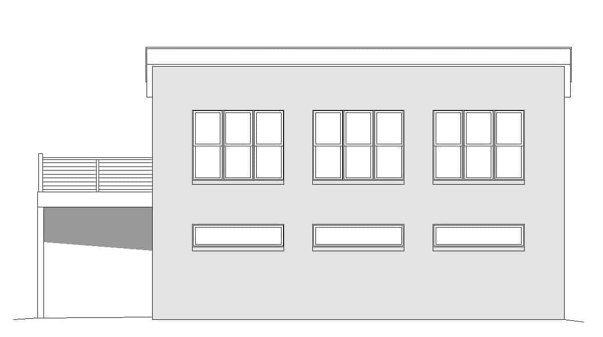 Home Plan Front Elevation of this 1-Bedroom,1220 Sq Ft Plan -196-1173
