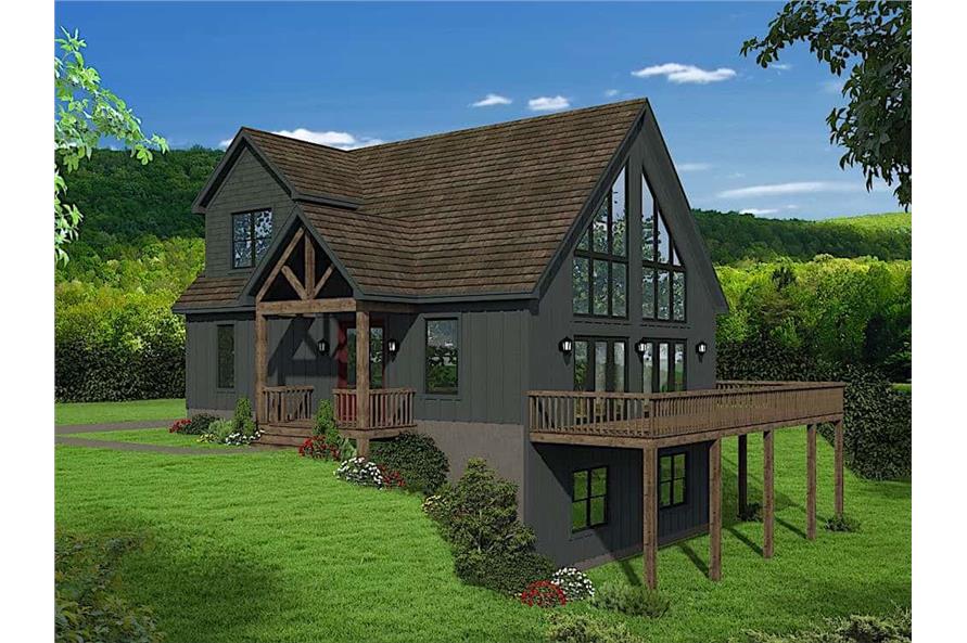 3-Bedroom, 1736 Sq Ft Cottage Home Plan - 196-1179 - Main Exterior