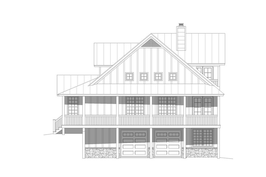 196-1181: Home Plan Right Elevation
