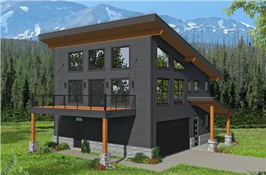 3-Bedroom, 1559 Sq Ft Contemporary Home - Plan #196-1192 - Main Exterior