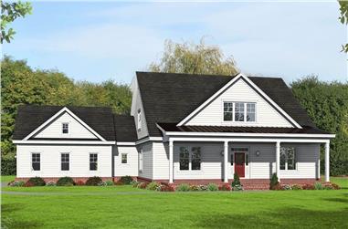 2-Bedroom, 2400 Sq Ft Colonial House - Plan #196-1204 - Front Exterior