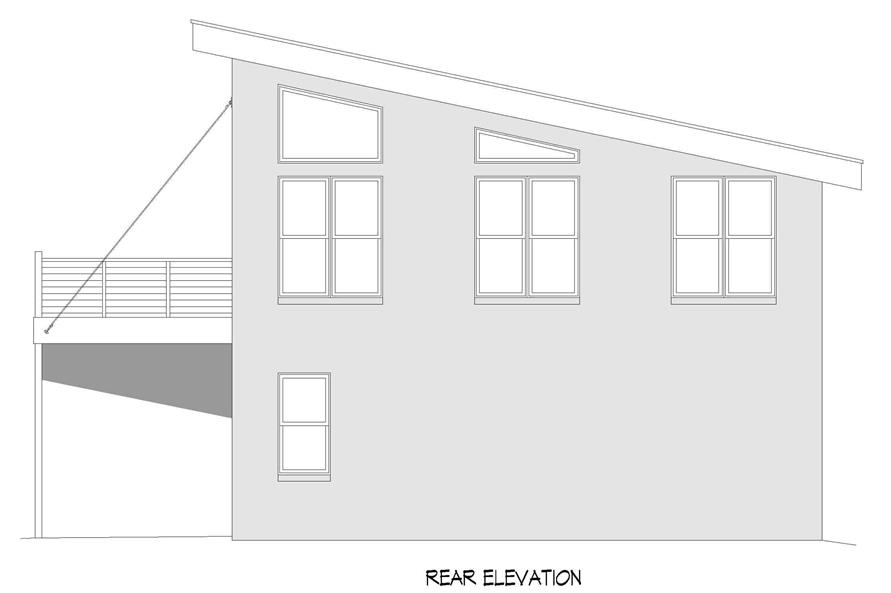196-1212: Home Plan Rear Elevation