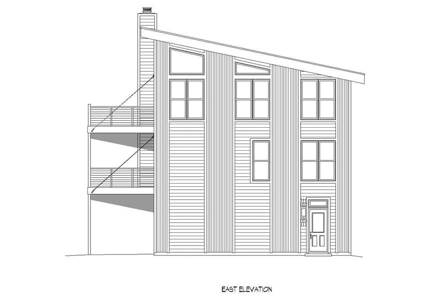 196-1225: Home Plan Right Elevation