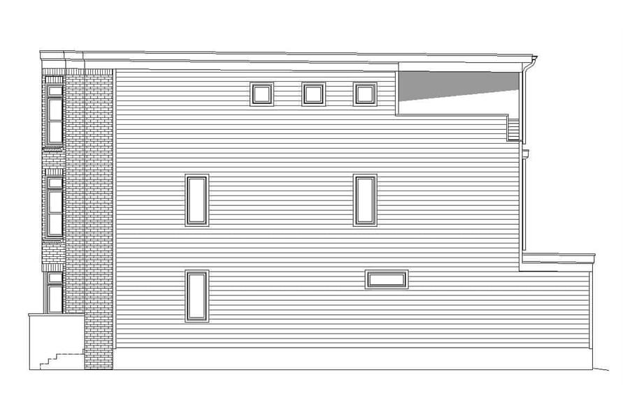 Home Plan Right Elevation of this 3-Bedroom,3321 Sq Ft Plan -196-1236