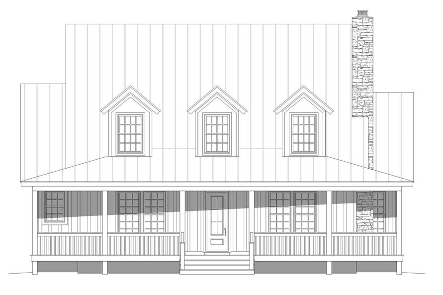 196-1252: Home Plan Front Elevation