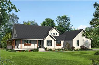3-Bedroom, 2277 Sq Ft Contemporary House - Plan #196-1259 - Front Exterior