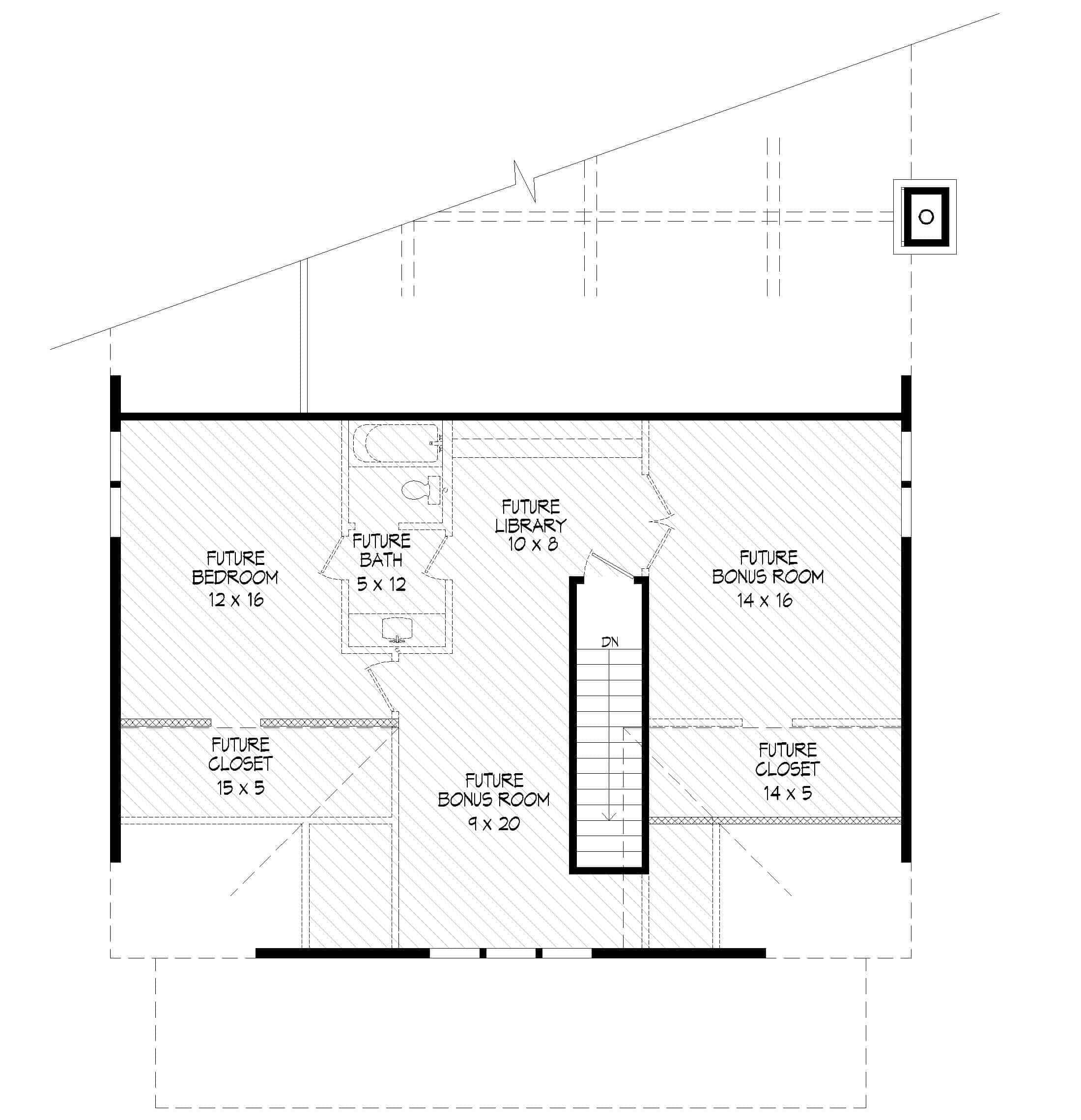 Upper Level of Country Plan #196-1266