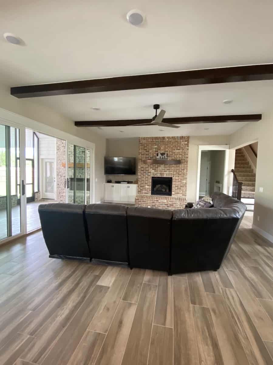 Great Room: Fireplace of this 6-Bedroom,5400 Sq Ft Plan -196-1272