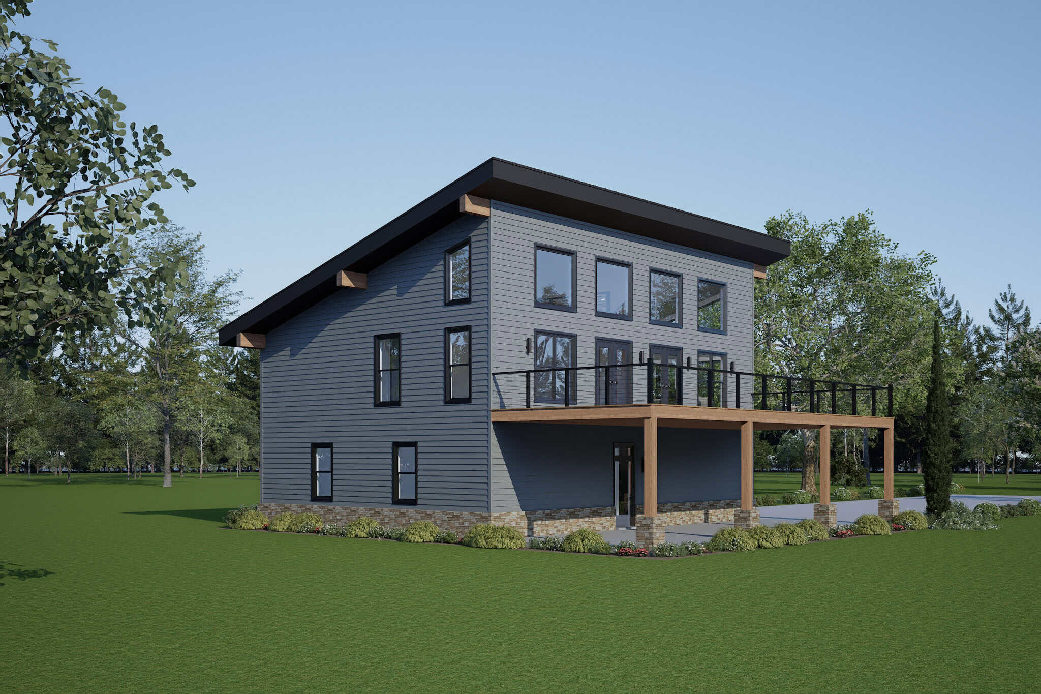 Left Side View of this 3-Bedroom,2289 Sq Ft Plan -196-1852