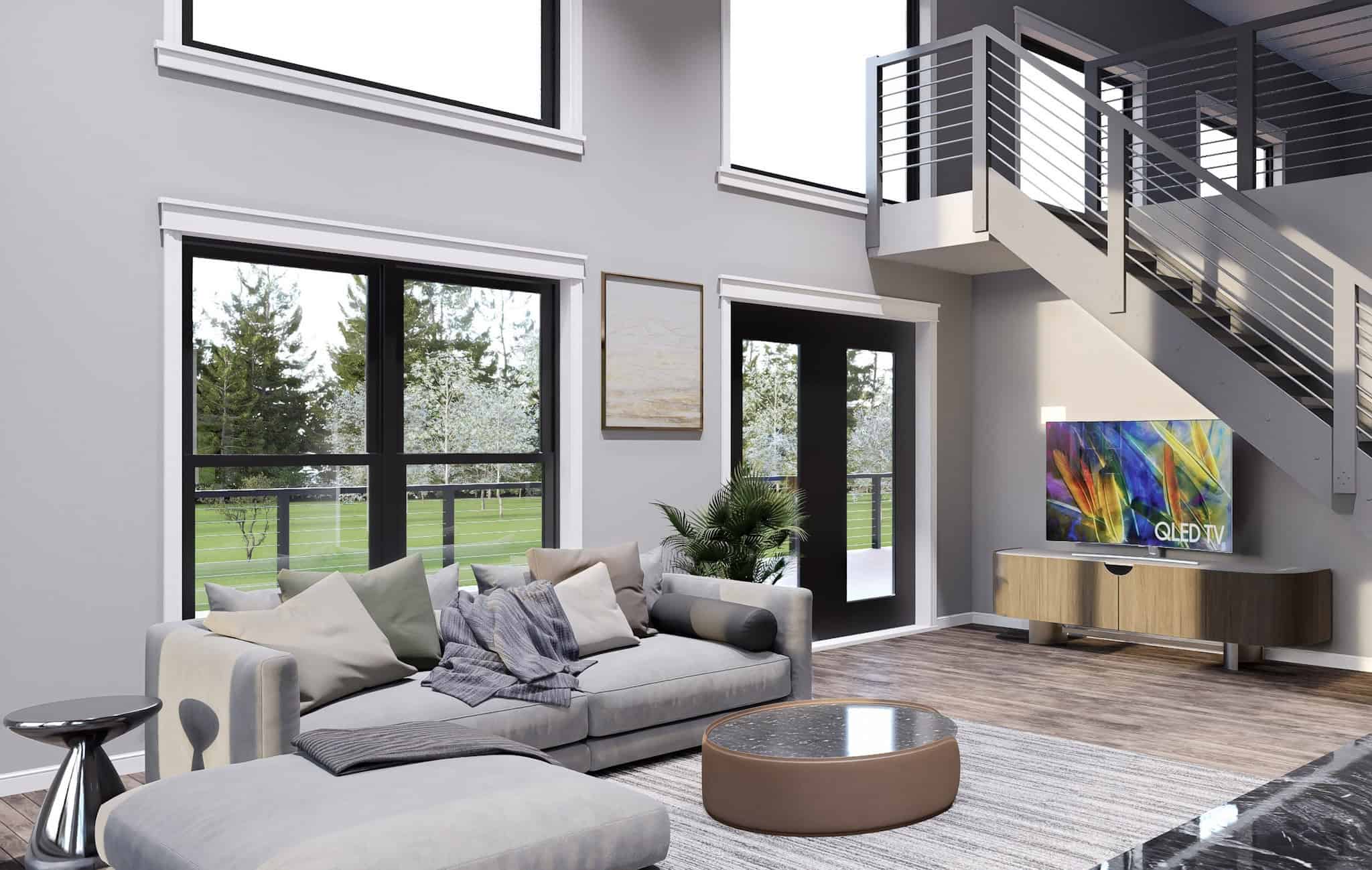 Living Room of this 3-Bedroom,2289 Sq Ft Plan -196-1852