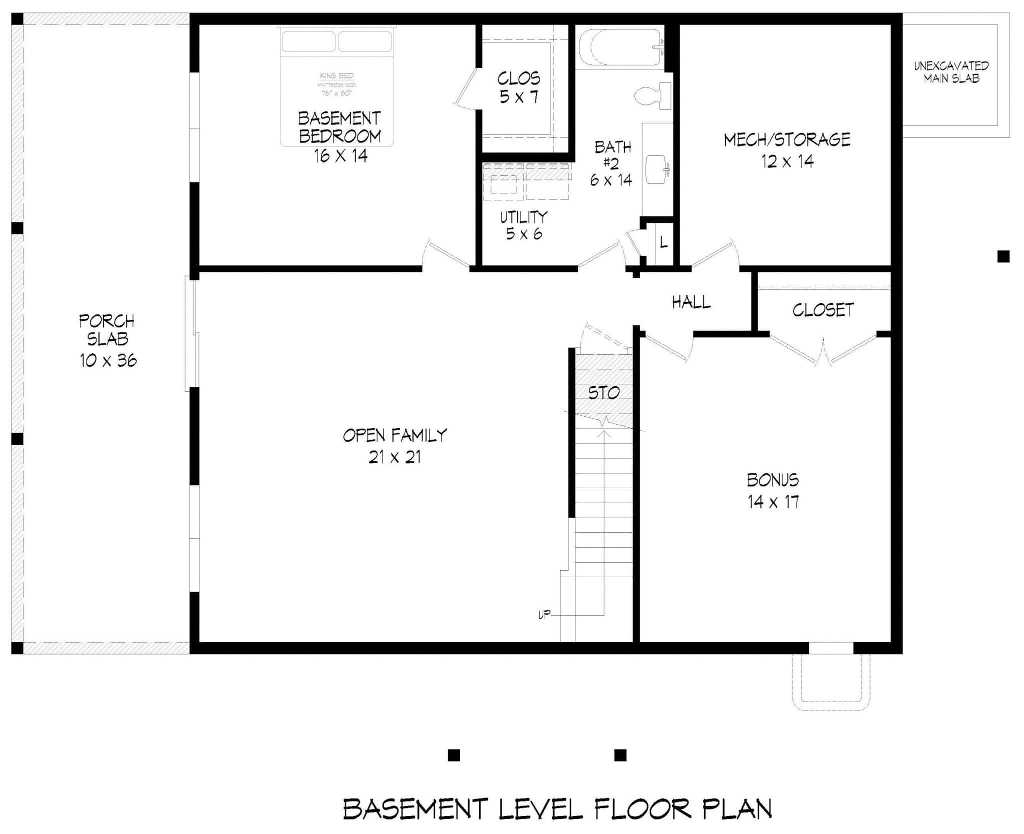 Basement of Country Plan #196-1854
