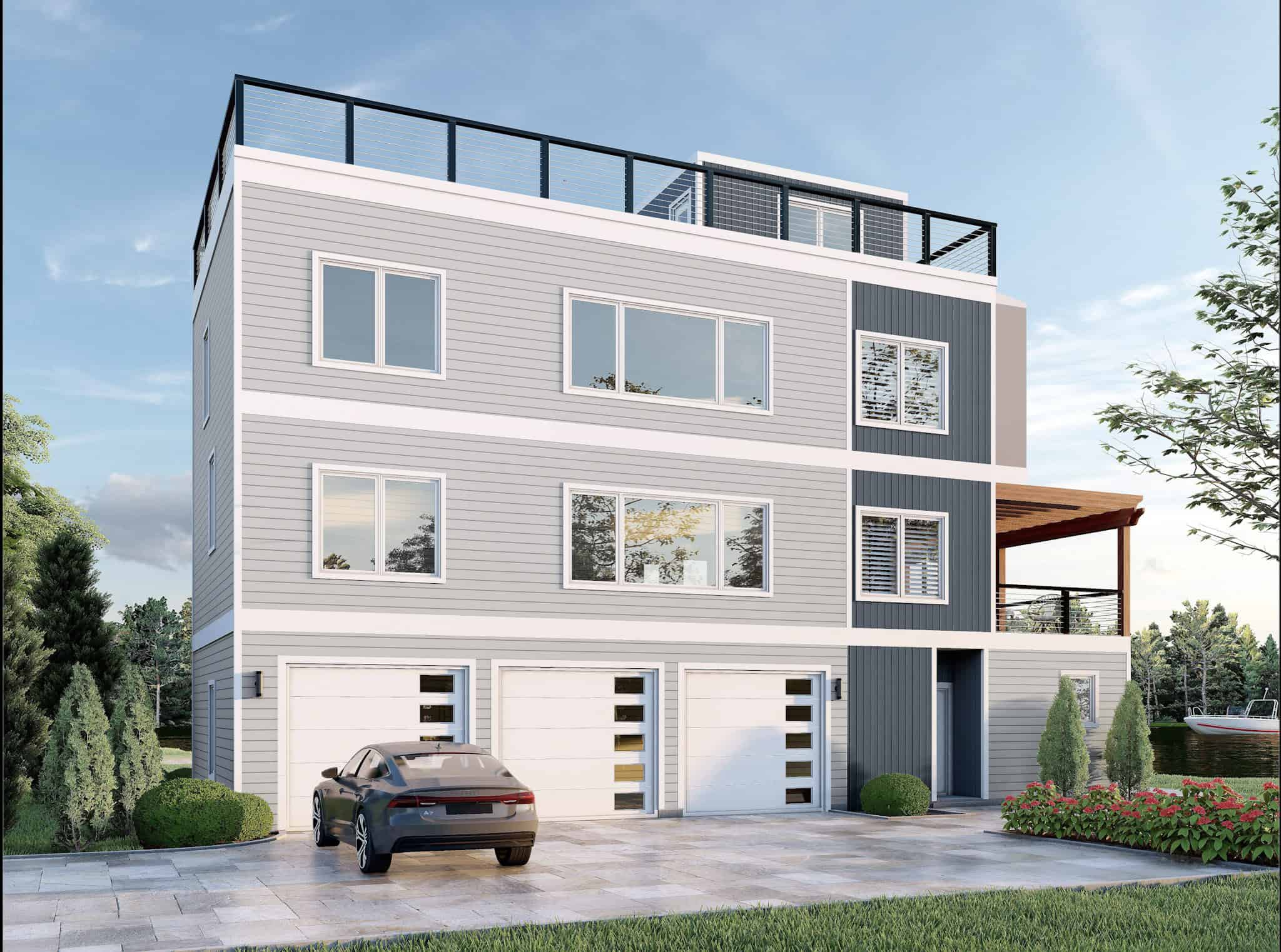 Front View of this 5-Bedroom,2681 Sq Ft Plan -196-1855