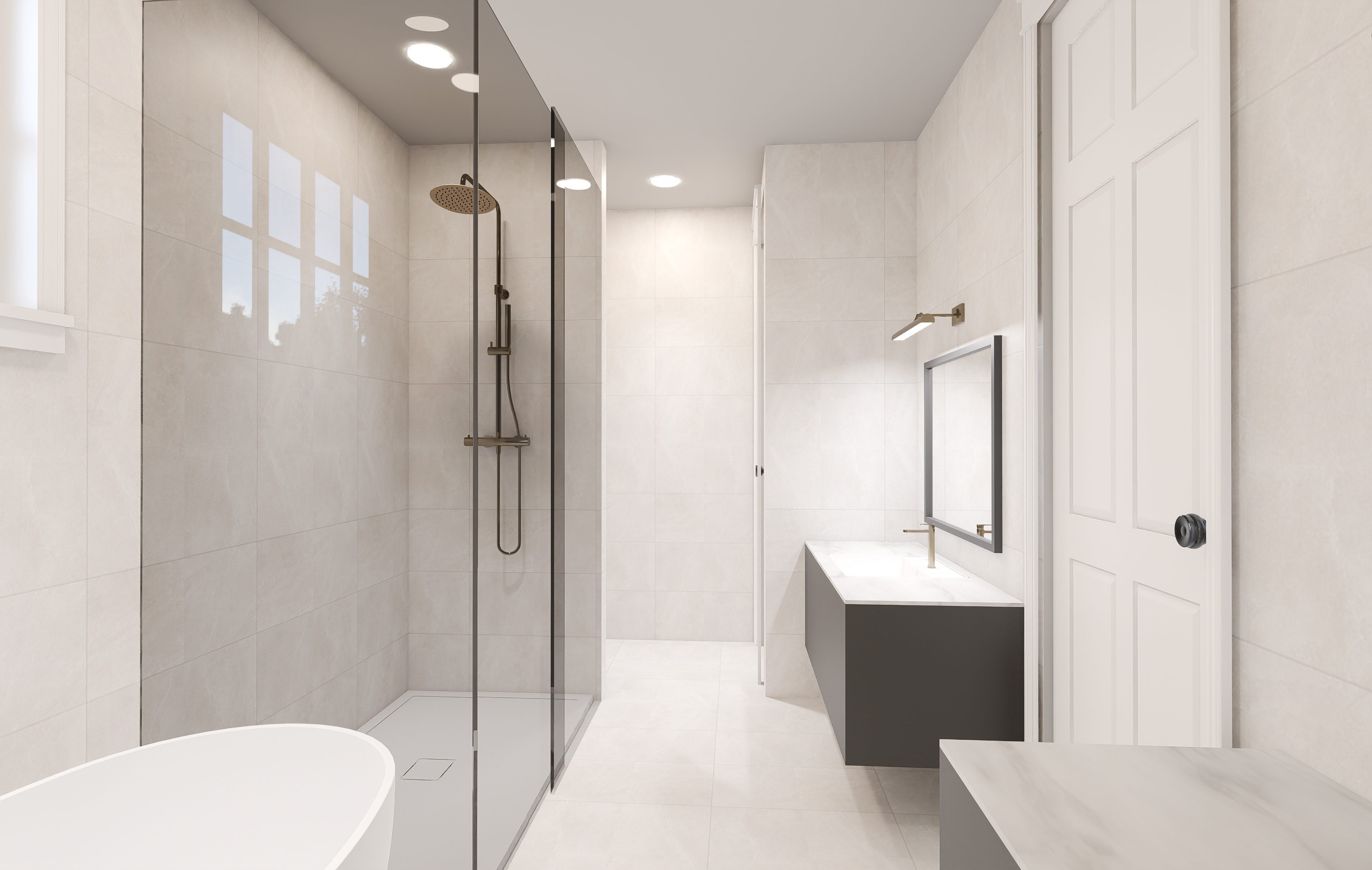 Master Bathroom: Tub of this 3-Bedroom,2863 Sq Ft Plan -196-1858