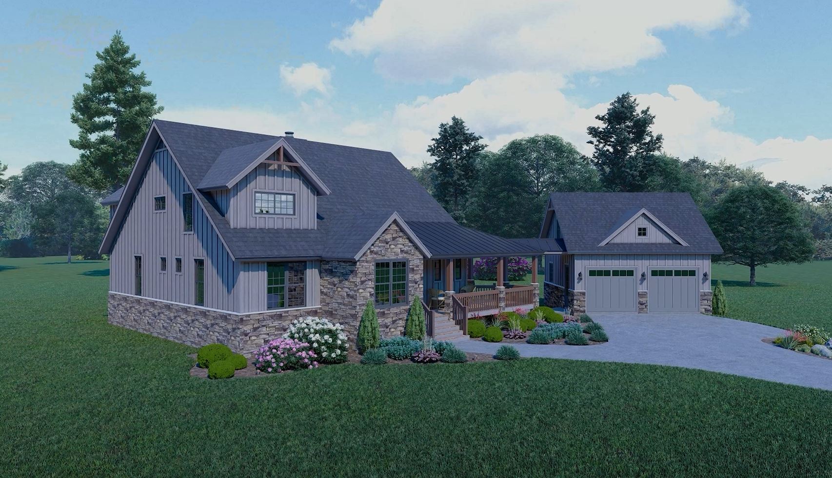 Left Side View of this 4-Bedroom,2334 Sq Ft Plan -196-1860