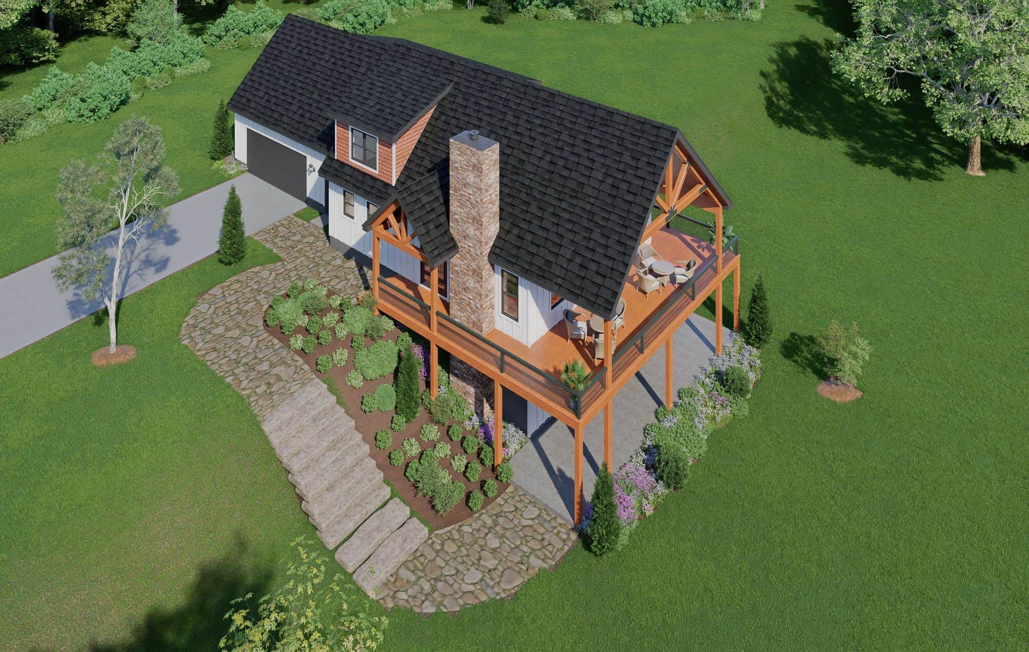 Home Exterior Photograph of this 3-Bedroom,2124 Sq Ft Plan -196-1861