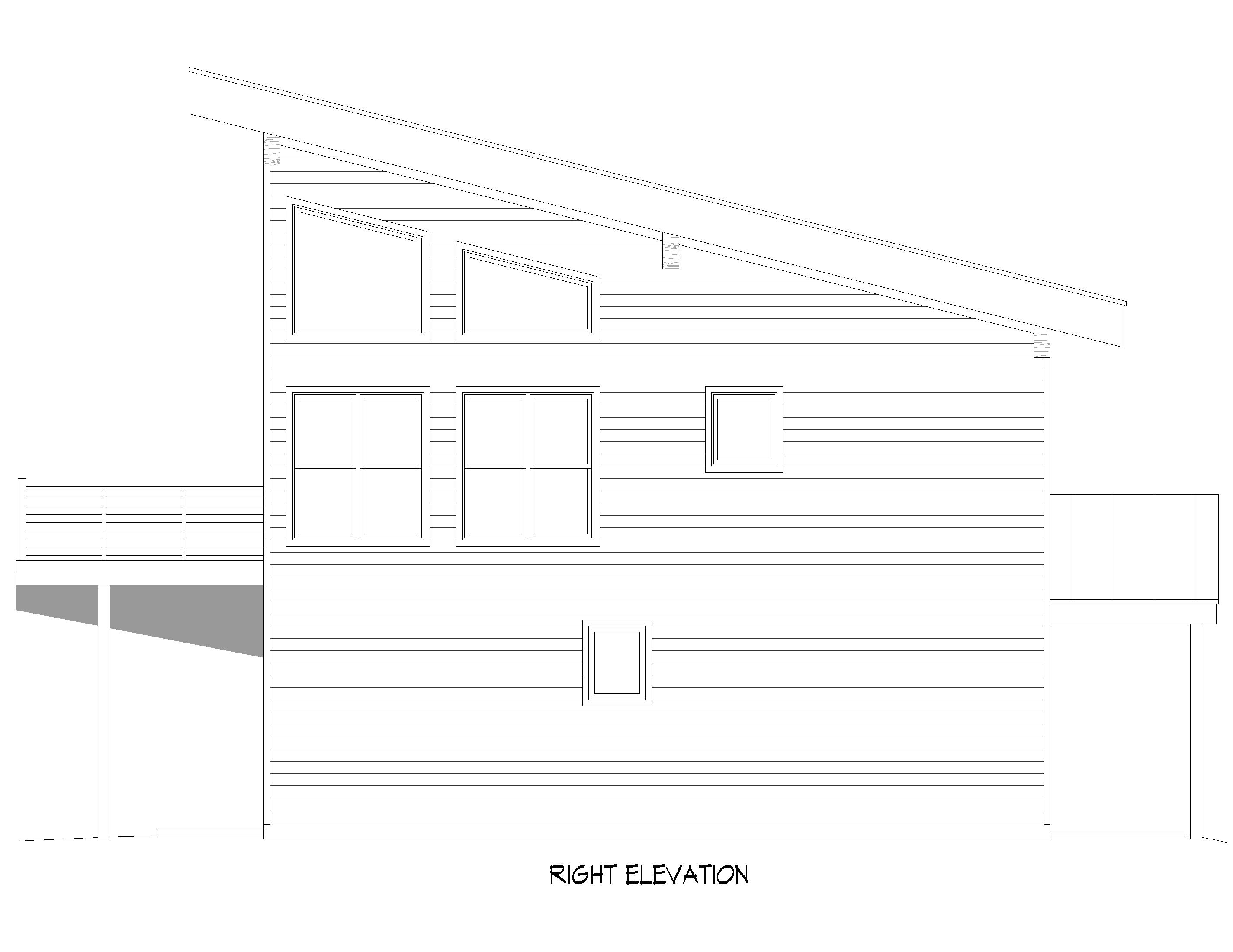 Home Plan Right Elevation of this 3-Bedroom,1810 Sq Ft Plan -196-1862