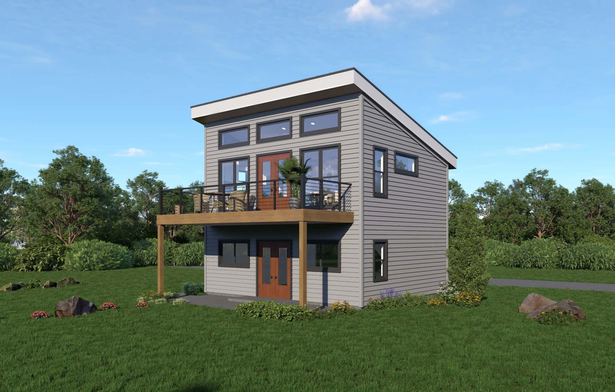 Right Side View of this 1-Bedroom,1 Sq Ft Plan -196-1869