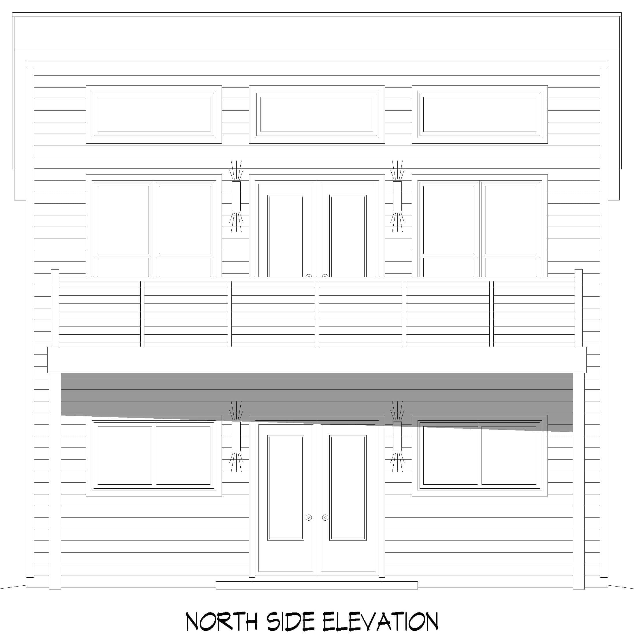 Home Plan Front Elevation of this 1-Bedroom,1 Sq Ft Plan -196-1869