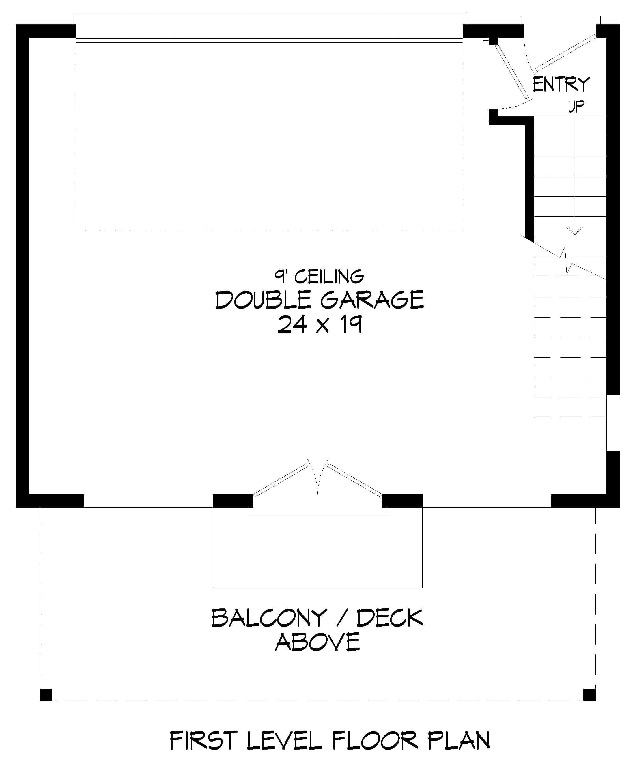Garage of Garage w/Apartments Plan #196-1869
