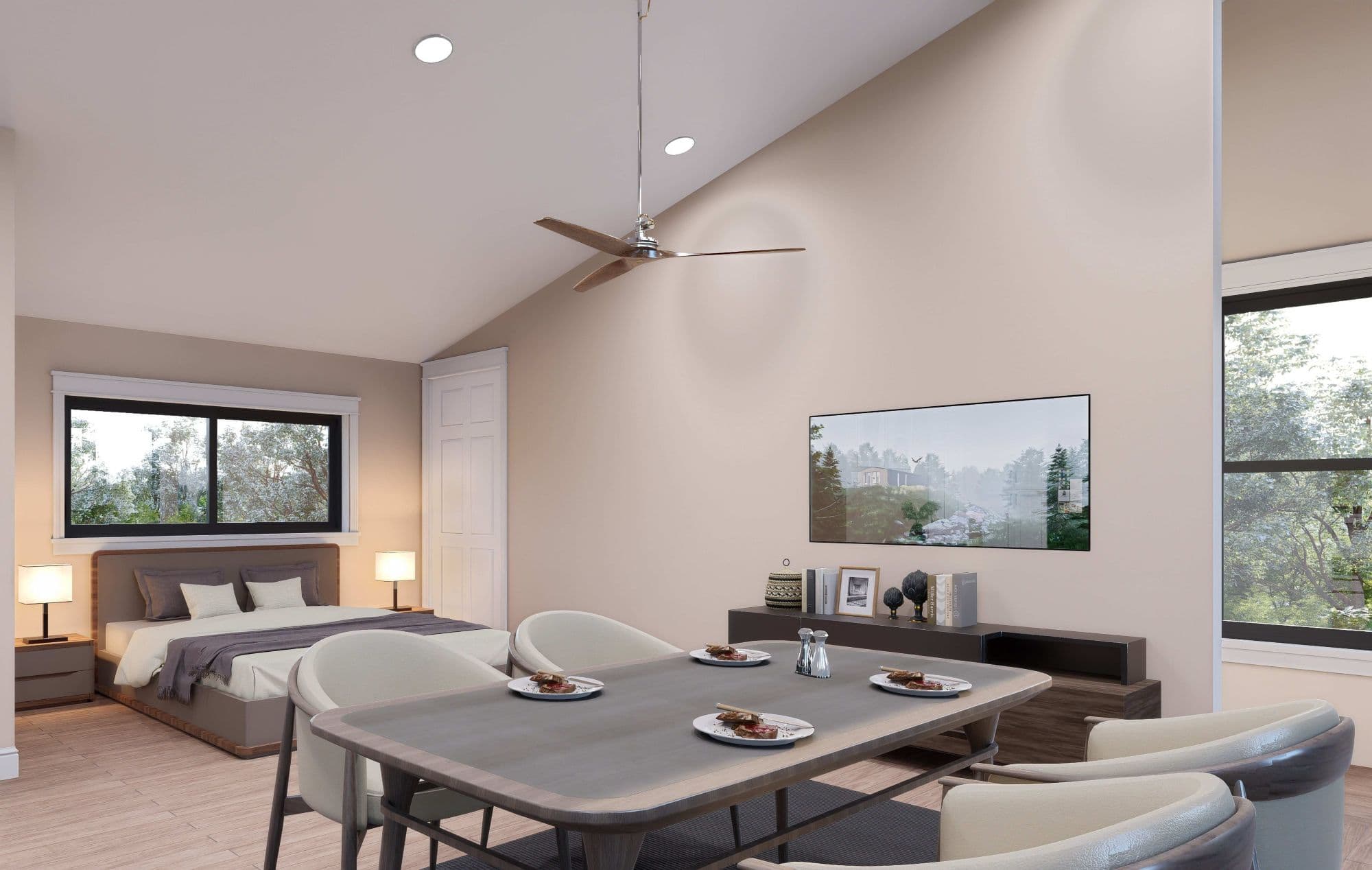 Dining Room of this 1-Bedroom,1 Sq Ft Plan -196-1869