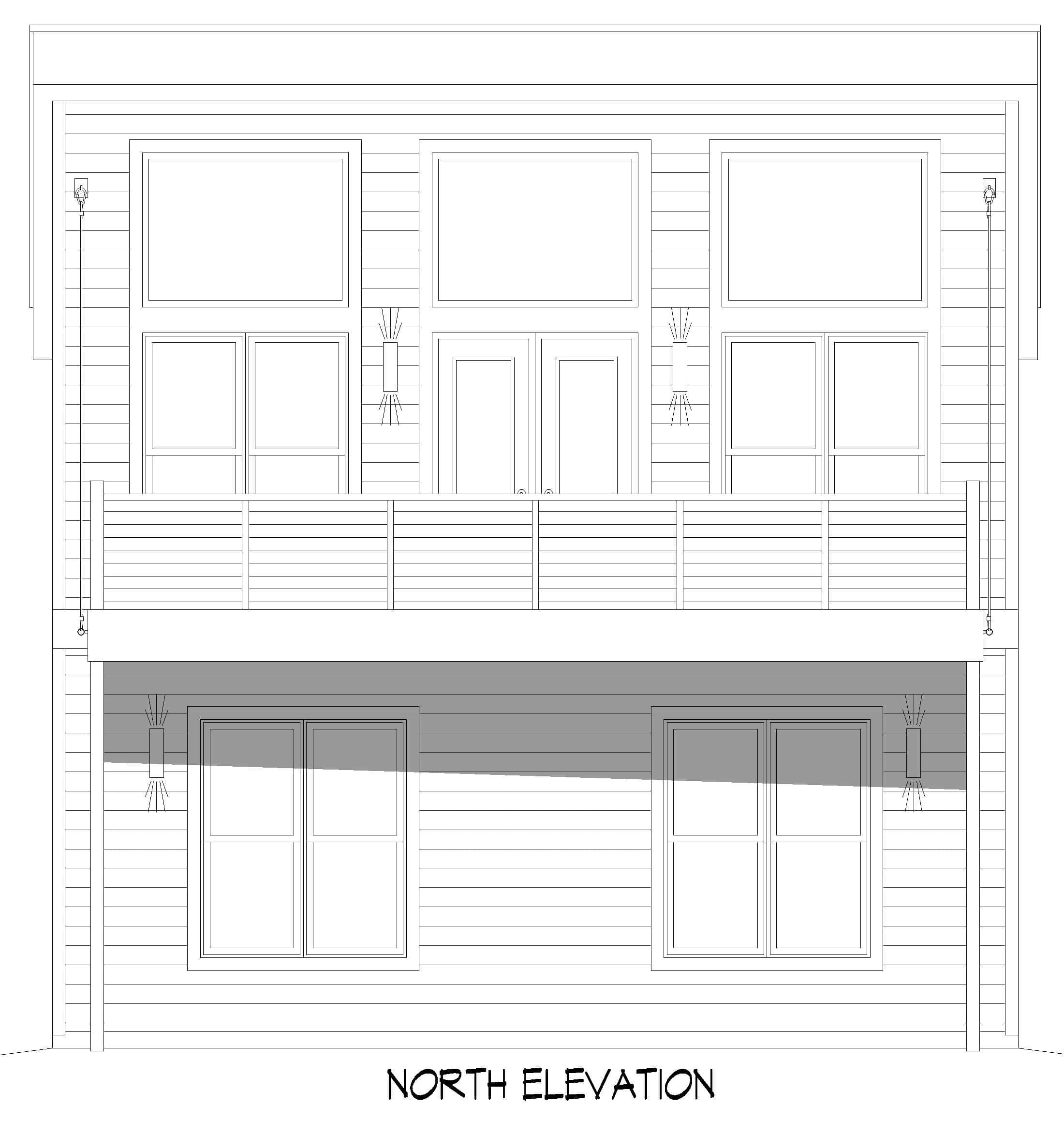 Home Plan Front Elevation of this 1-Bedroom,847 Sq Ft Plan -196-1871