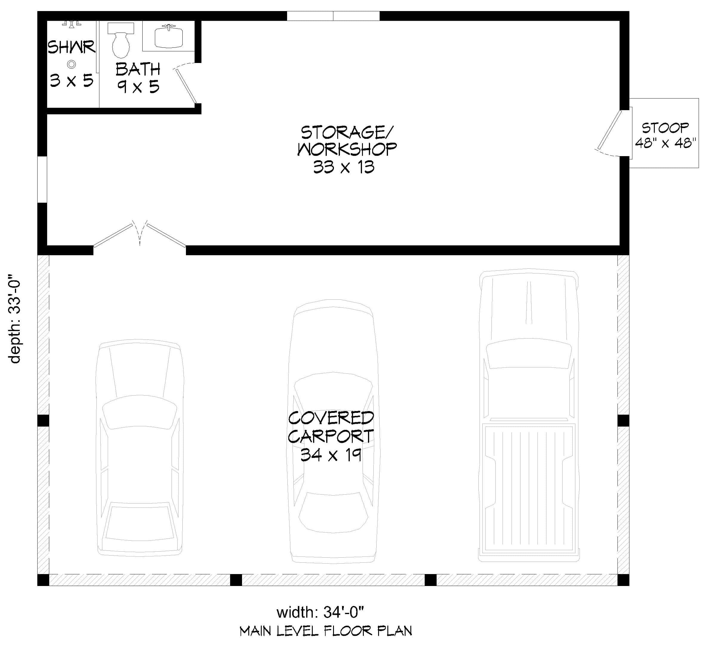 Garage of Garage Plan #196-1875