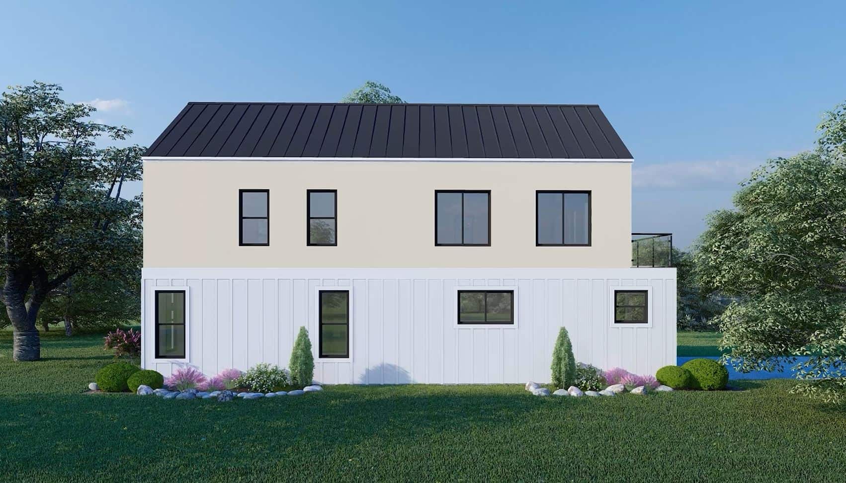 Left Side View of this 2-Bedroom,1515 Sq Ft Plan -196-1876