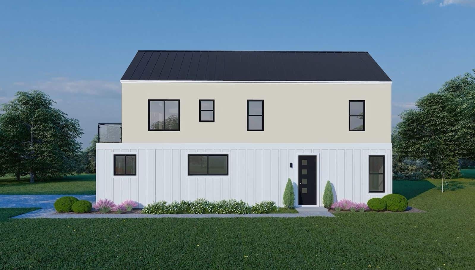 Right Side View of this 2-Bedroom,1515 Sq Ft Plan -196-1876