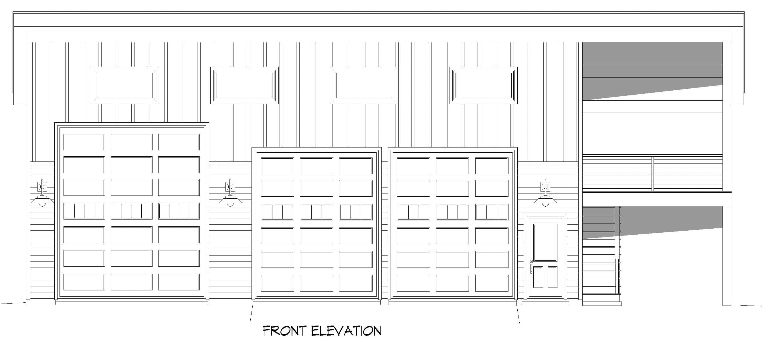 Home Plan Front Elevation of this 0-Bedroom,1 Sq Ft Plan -196-1877