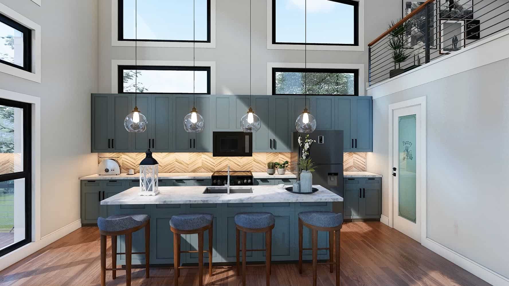 Kitchen: Kitchen Island of this 3-Bedroom,2562 Sq Ft Plan -196-1881