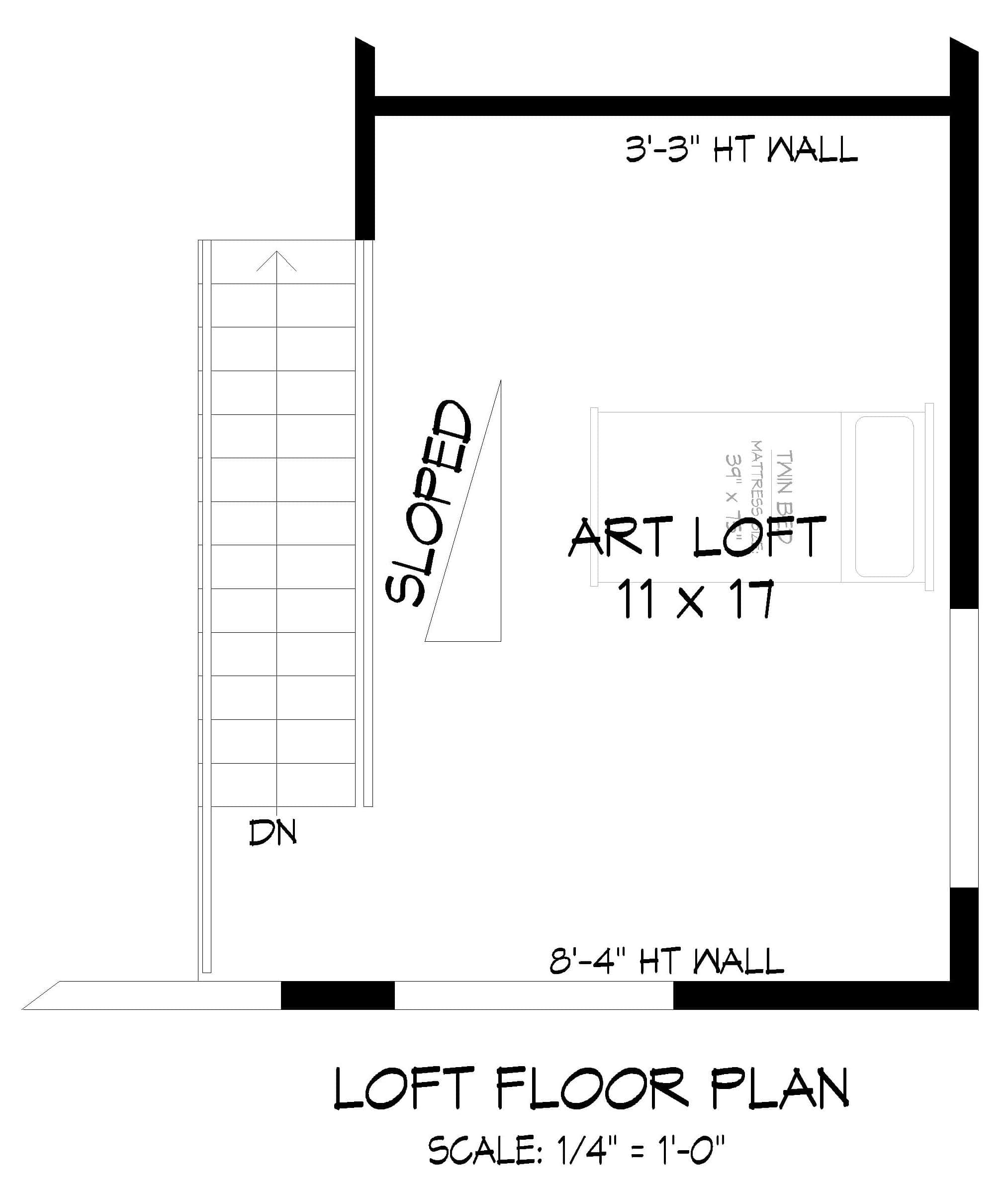 Upper Level of Contemporary Plan #196-1886