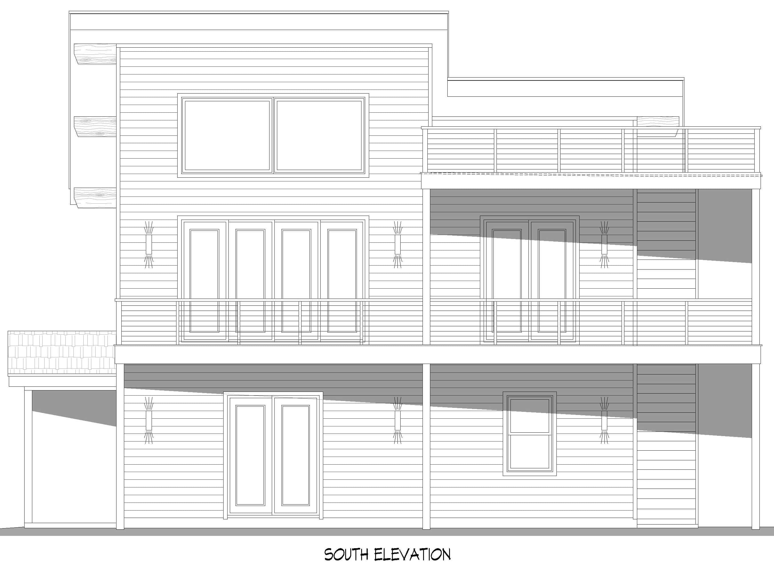 Home Plan Front Elevation of this 3-Bedroom,2176 Sq Ft Plan -196-1887