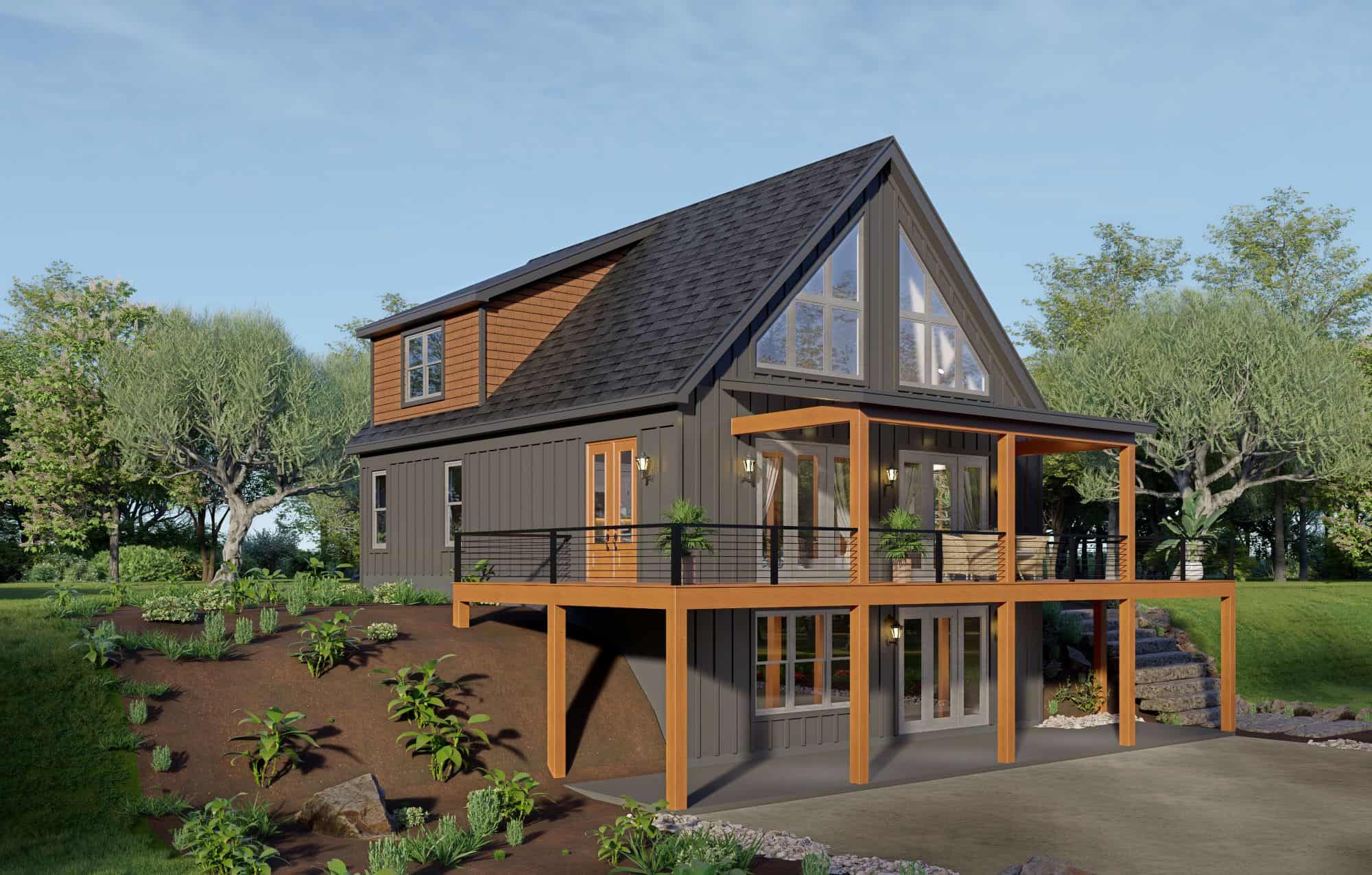 Left Side View of this 4-Bedroom,2912 Sq Ft Plan -196-1888